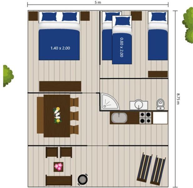 Easyatent Safari Tent Bijela Uvala Mugeba Bilik gambar