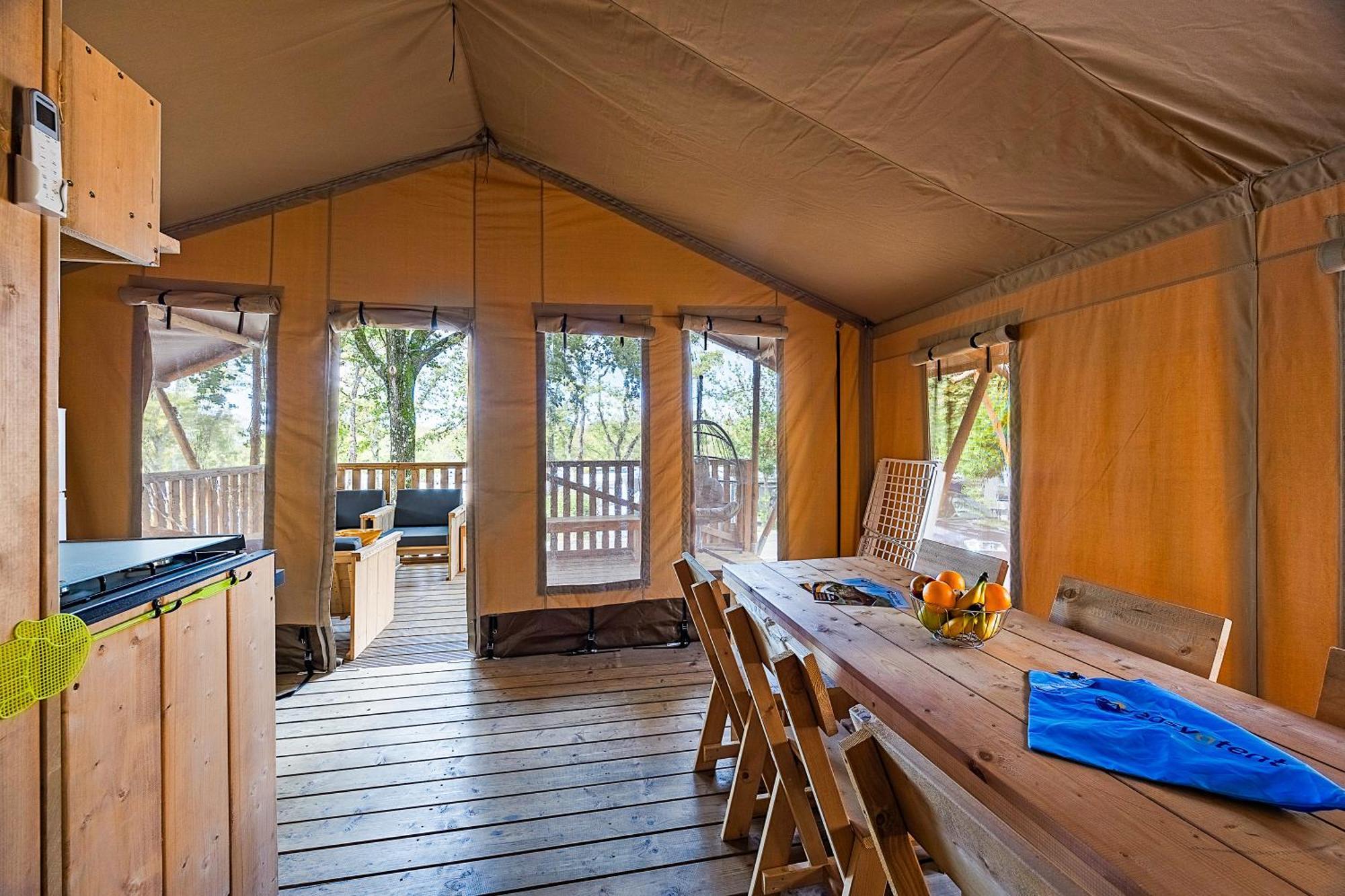 Easyatent Safari Tent Bijela Uvala Mugeba Bilik gambar